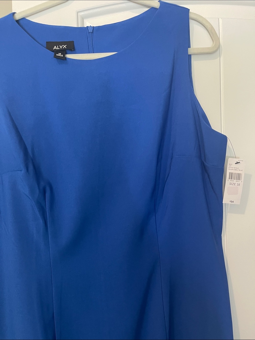 Alyx Royal Blue Sleeveless Sheath Dress - Picture 4 of 5